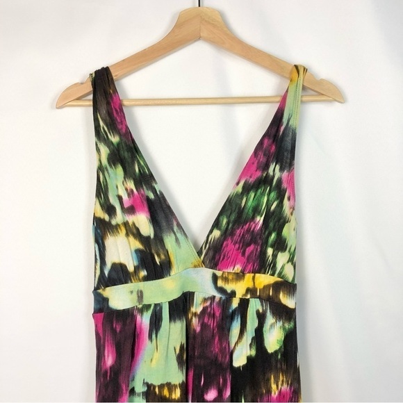 Matty M Colorful Floral Stretch Maxi Dress XS - Picture 3 of 4